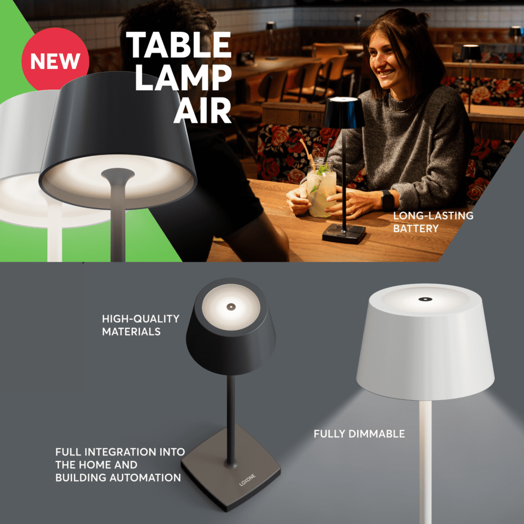 the new cable free Table Lamp AIR