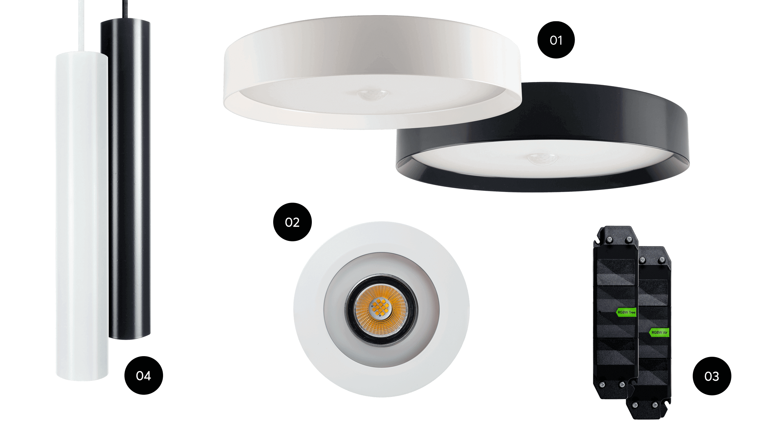 four lighting products | Grapes Smart Tech